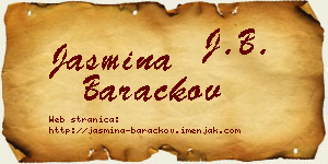 Jasmina Baračkov vizit kartica